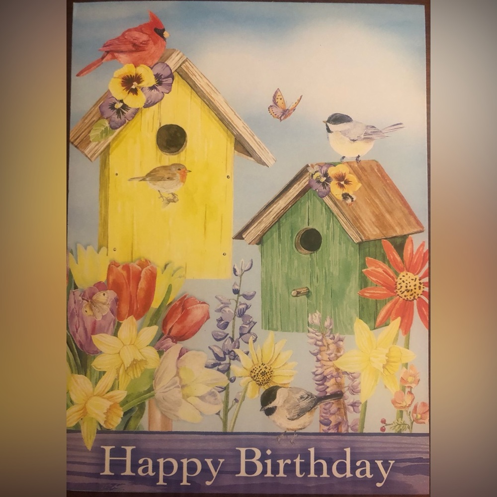 Birthday 🥳 Card With Three Decorative Gift 🎁 Tags